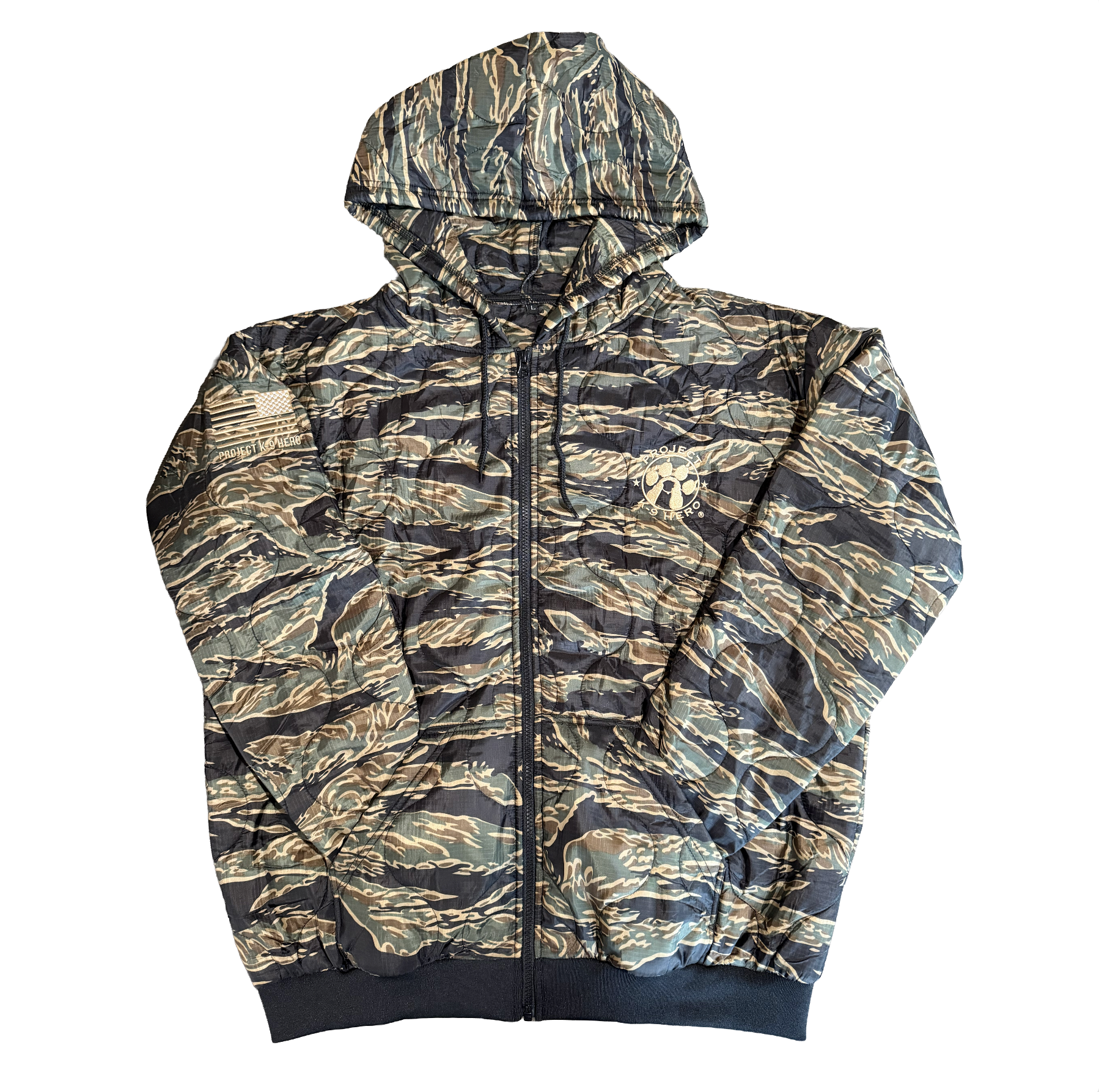 PK9H Woobie Hoodie Tiger Stripe Camo Zip-Up Collection