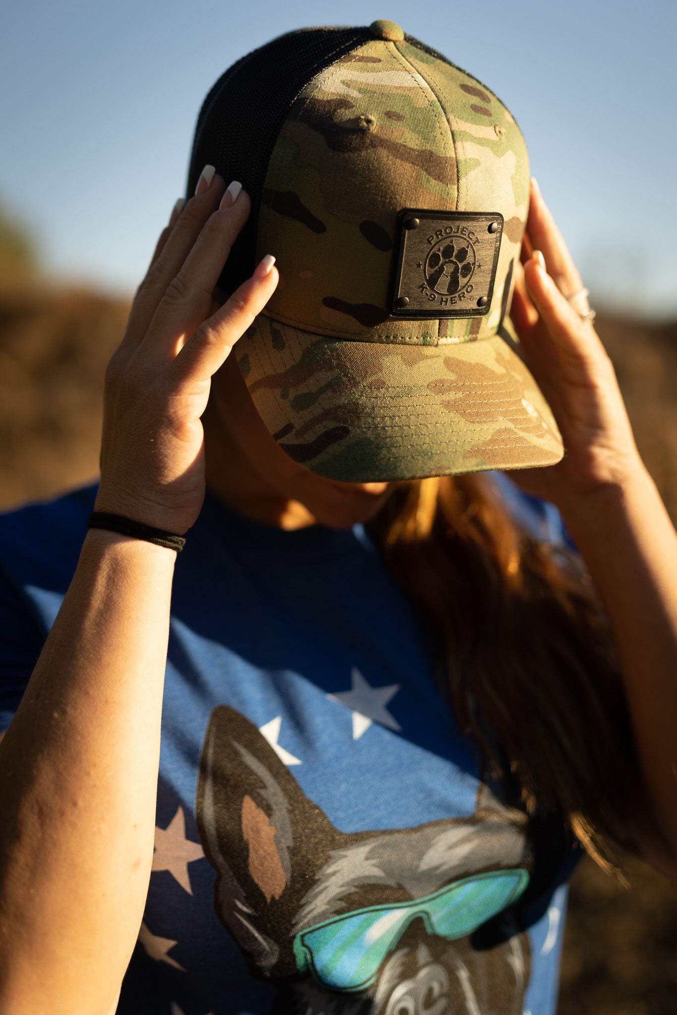 project k9 hero blackwood hat on a woman 