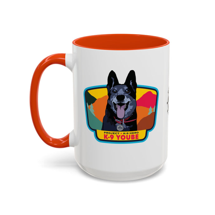 K-9 Yoube Ceramic Mug (15 oz) ORANGE