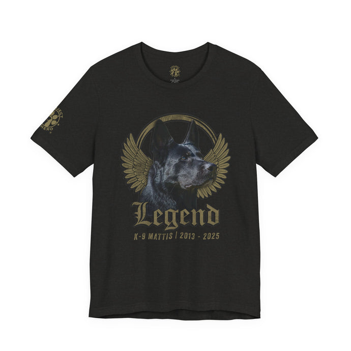 K-9 MATTIS Legend Unisex T-Shirt - BLACK