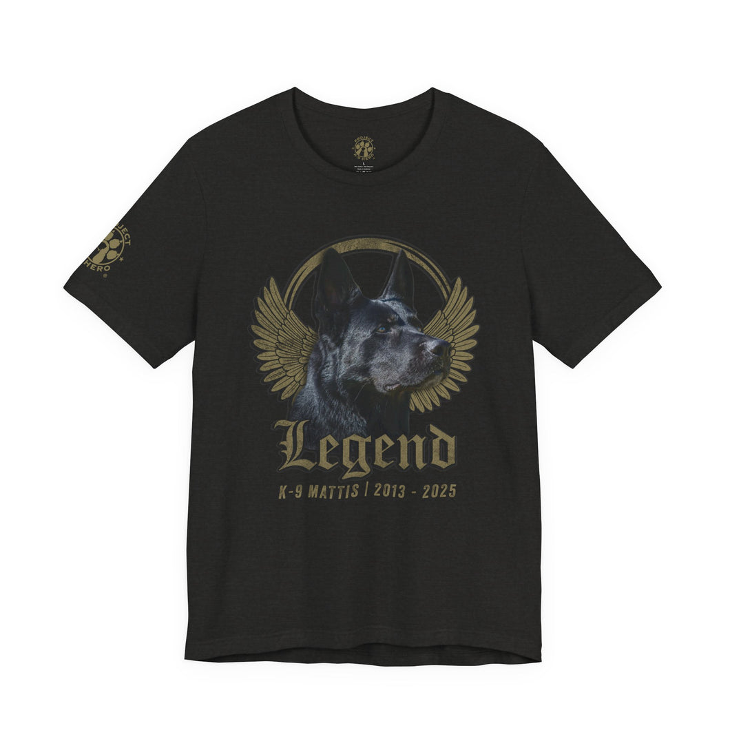 K-9 MATTIS Legend Unisex T-Shirt - BLACK