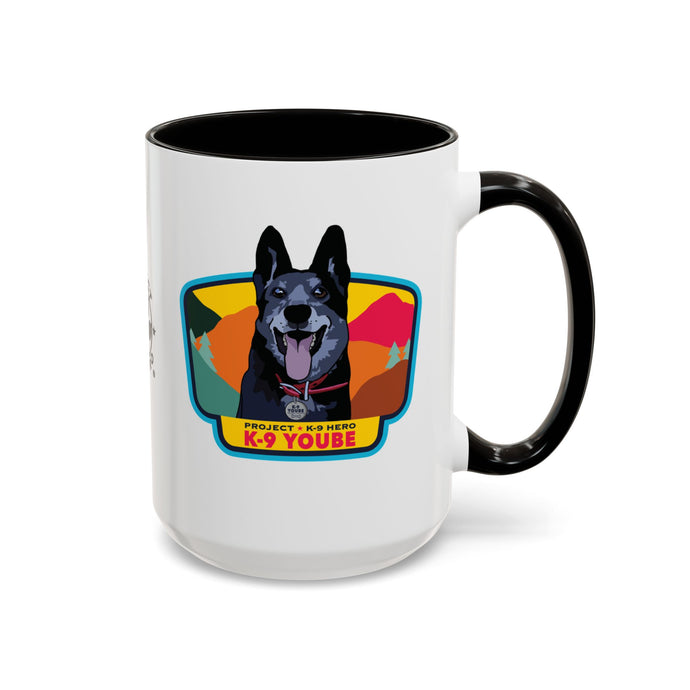 K-9 Yoube Ceramic Mug (15 oz) BLACK