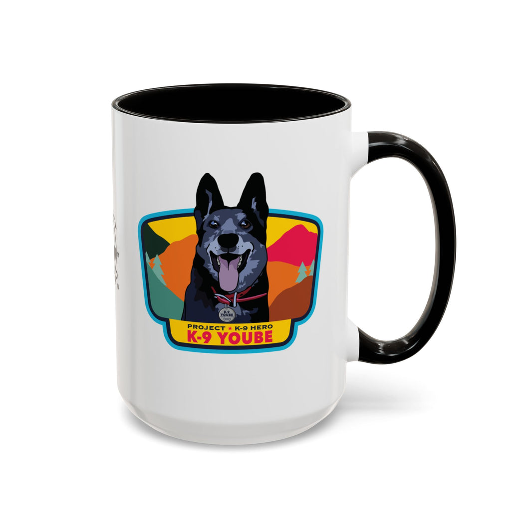 K-9 Yoube Ceramic Mug (15 oz) BLACK