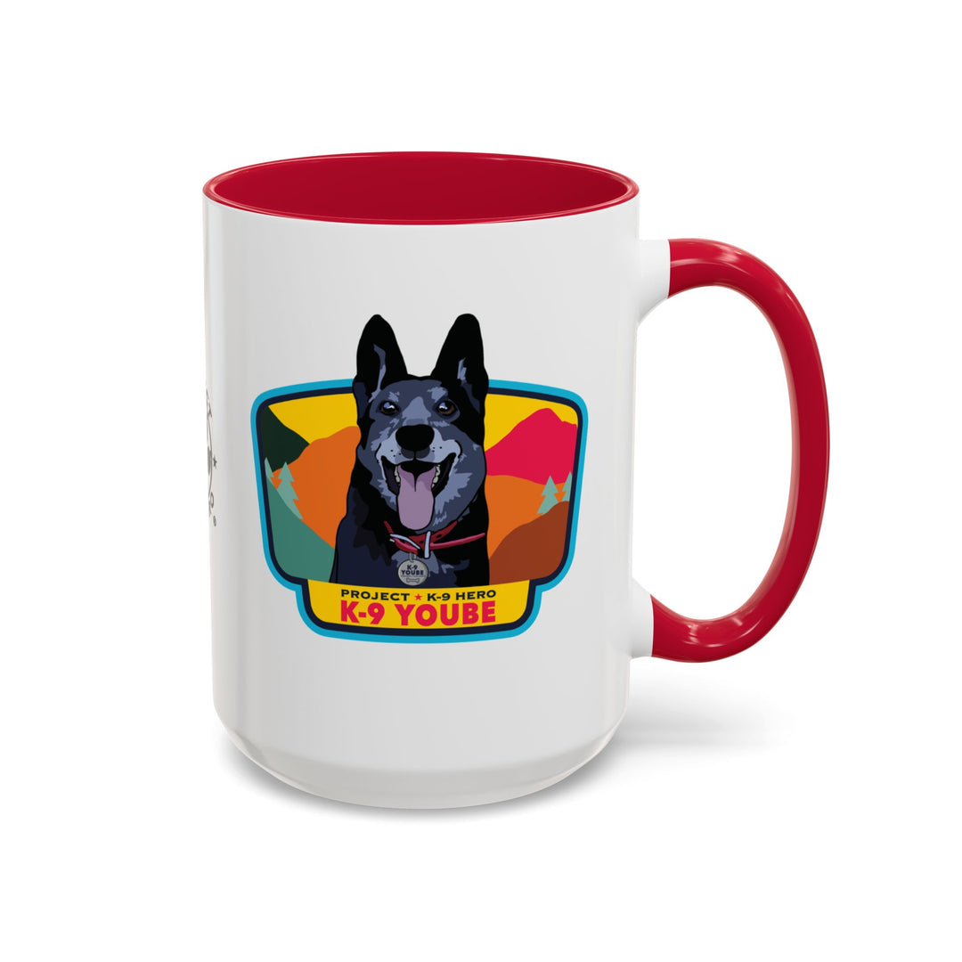 K-9 Yoube Ceramic Mug (15 oz) RED