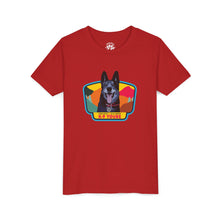 Load image into Gallery viewer, K-9 Yoube Youth T-shirt - RED
