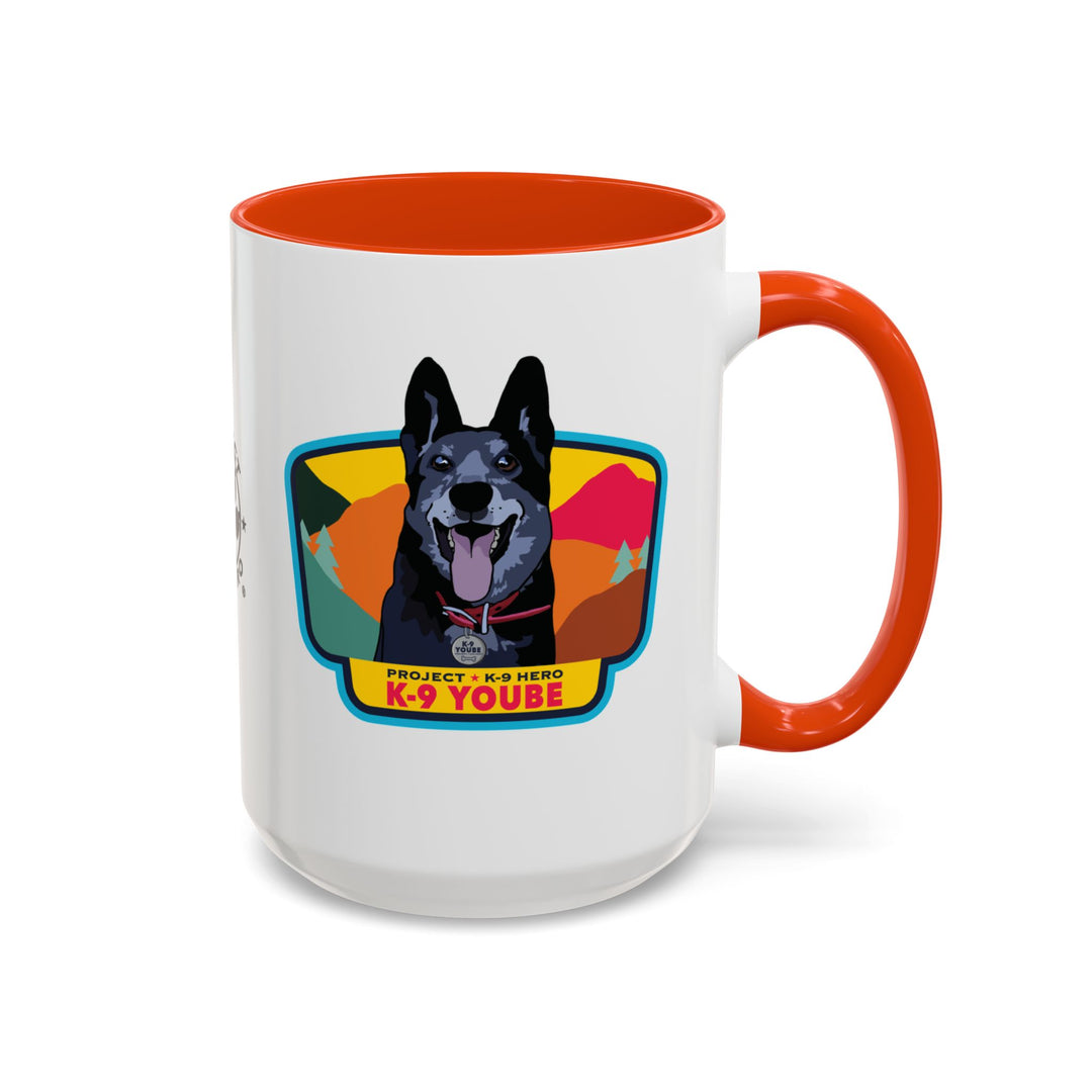 K-9 Yoube Ceramic Mug (15 oz) ORANGE