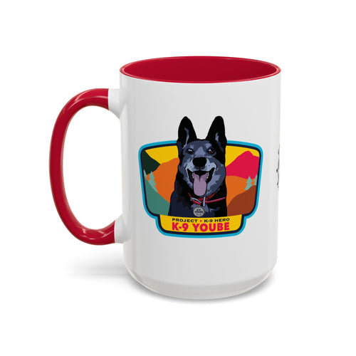 K-9 Yoube Ceramic Mug (15 oz) RED