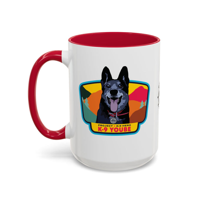 K-9 Yoube Ceramic Mug (15 oz) RED