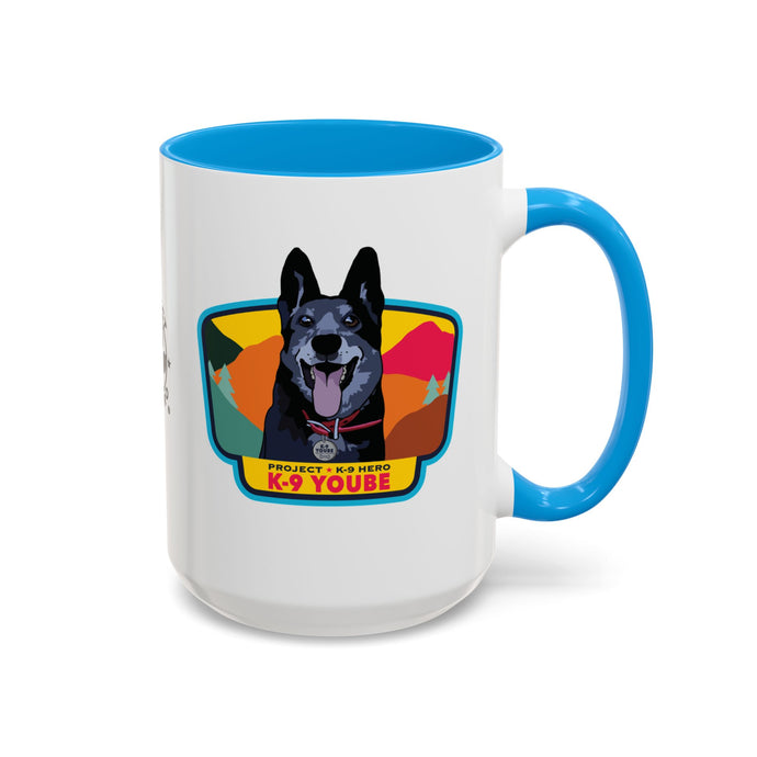 K-9 Yoube Ceramic Mug (15 oz) BLUE