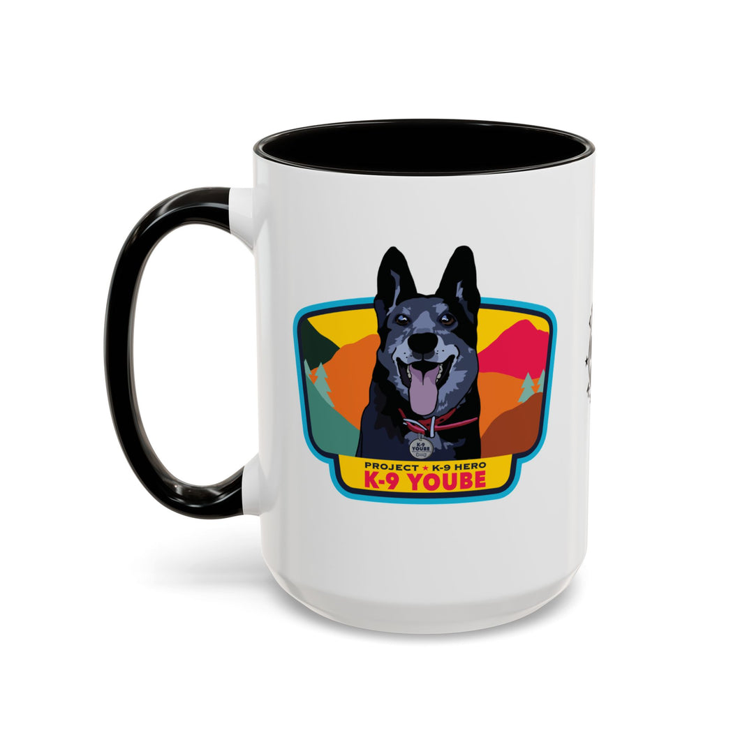 K-9 Yoube Ceramic Mug (15 oz) BLACK