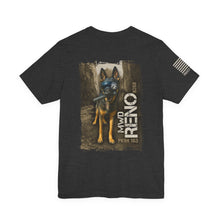 Load image into Gallery viewer, MWD RENO (B268) #163 Unisex T-Shirt - DARK HEATHER GRAY