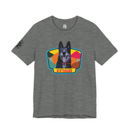 K-9 Yoube Unisex T-Shirt - DEEP HEATHER GRAY