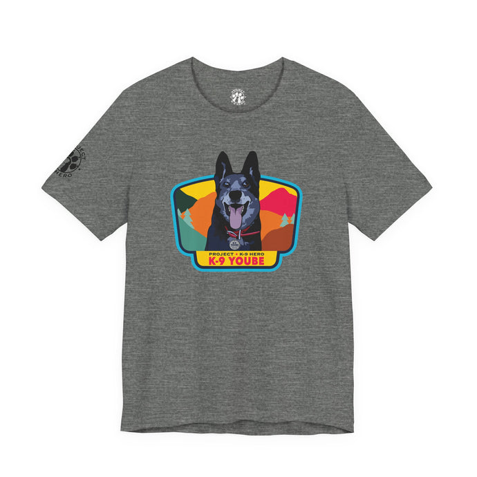 K-9 Yoube Unisex T-Shirt - DEEP HEATHER GRAY