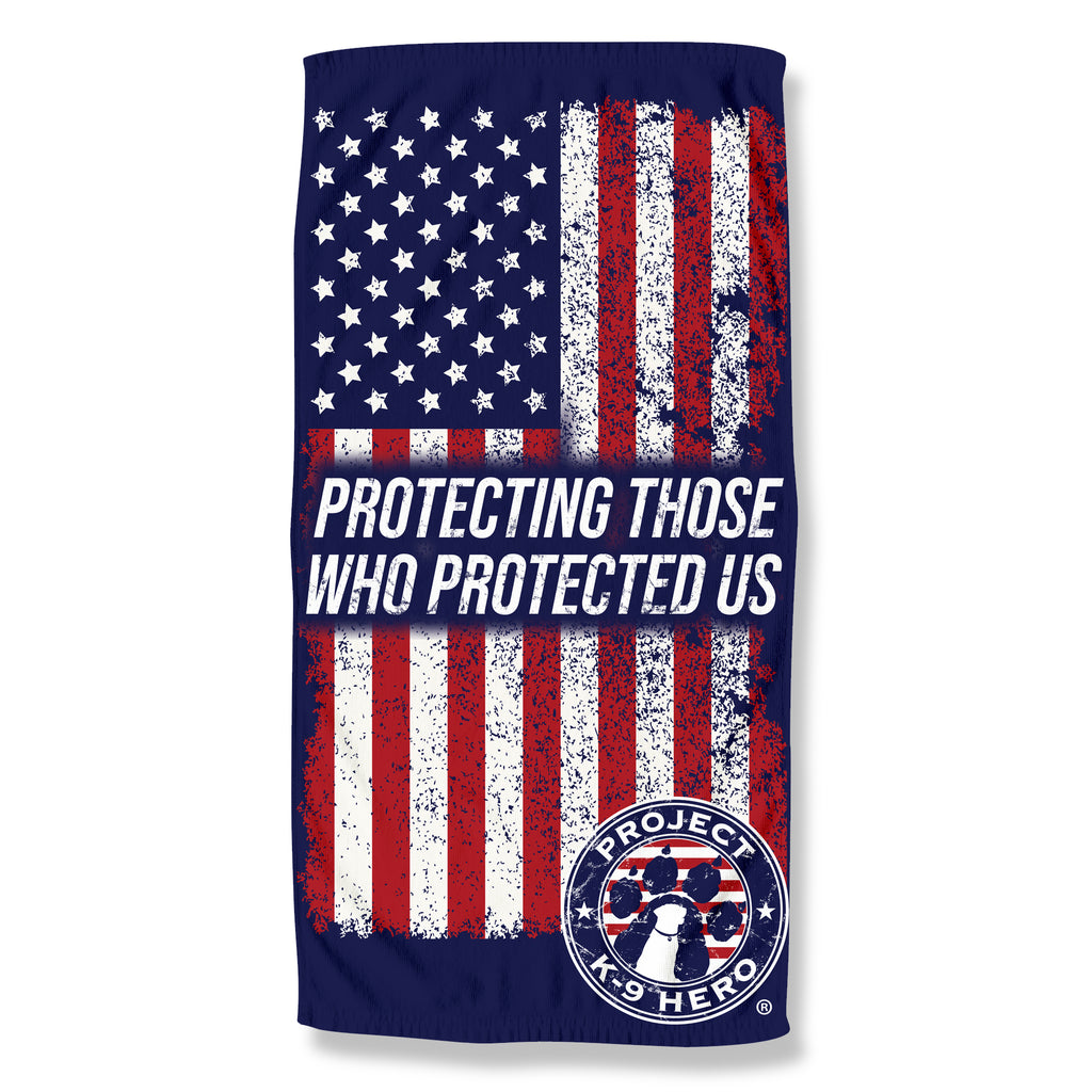 American Flag Quick-Dry Beach Towel