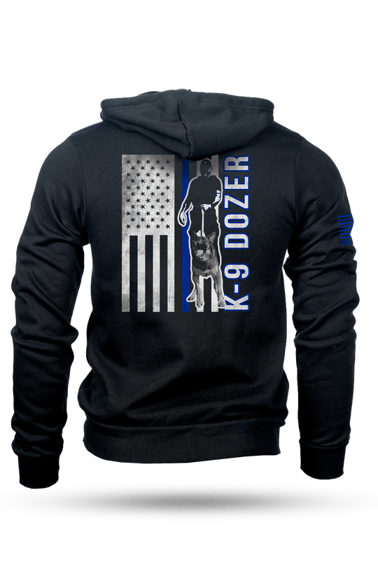 K-9 Dozer Unisex Zip Hoodie by Nine Line Apparel