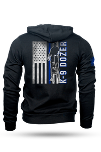 K-9 Dozer Unisex Zip Hoodie by Nine Line Apparel