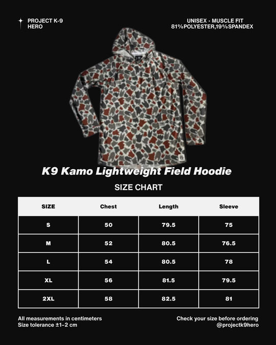 K-9 KAMO Lightweight Field Hoodies