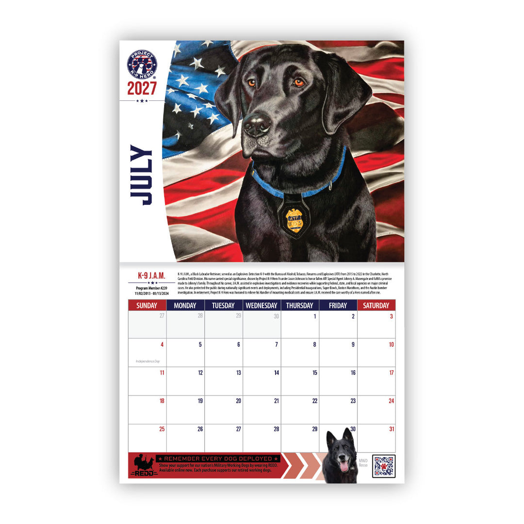 2027 Memorial Calendar
