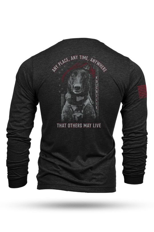 K-9 Callie Unisex Long Sleeve Shirt by Nine Line Apparel