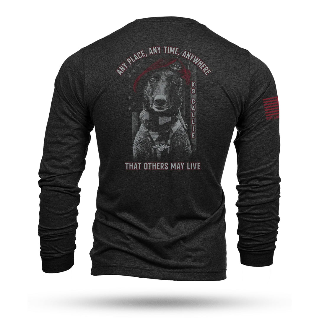 K-9 Callie Unisex Long Sleeve Shirt by Nine Line Apparel