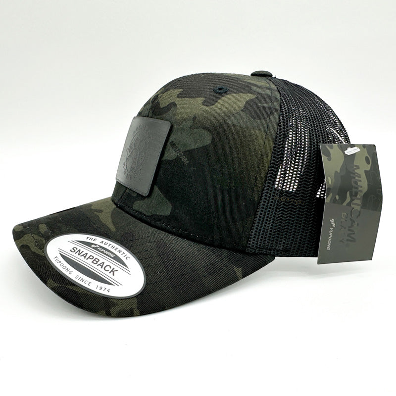 Engraved Blackwood MultiCam Hat in Black with PK9H Logo