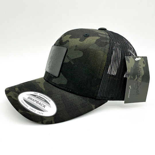 Engraved Blackwood MultiCam Hat in Black with PK9H Logo