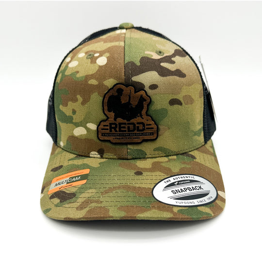 Engraved Cherrywood MultiCam Hat with REDD Logo