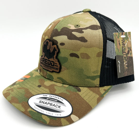 Engraved Cherrywood MultiCam Hat with REDD Logo