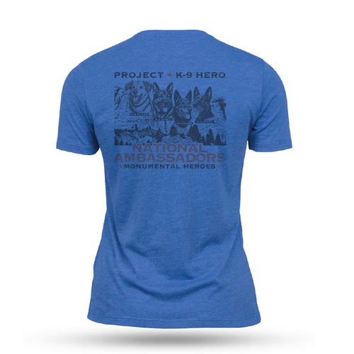 NATIONAL AMBASSADORS Women's T-Shirt by Nine Line - Royal