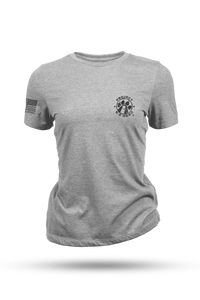 NATIONAL AMBASSADORS Women's T-Shirt by Nine Line - Athletic Gray