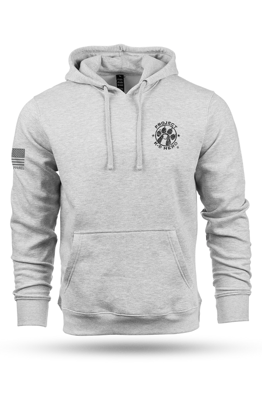 NATIONAL AMBASSADORS Pullover Hoodie by Nine Line - Athletic Gray