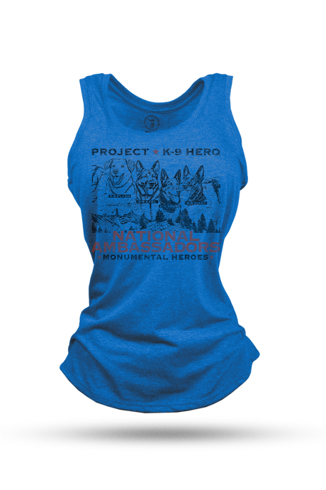 NATIONAL AMBASSADORS Women's Tank by Nine Line - Royal