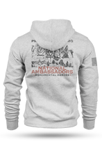 Load image into Gallery viewer, NATIONAL AMBASSADORS Pullover Hoodie by Nine Line - Athletic Gray