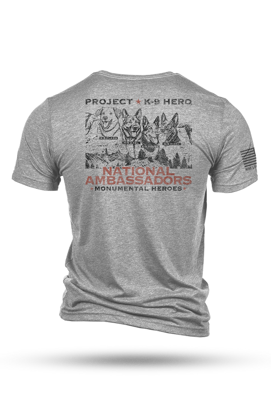 NATIONAL AMBASSADORS Unisex T-Shirt by Nine Line - Heather Gray