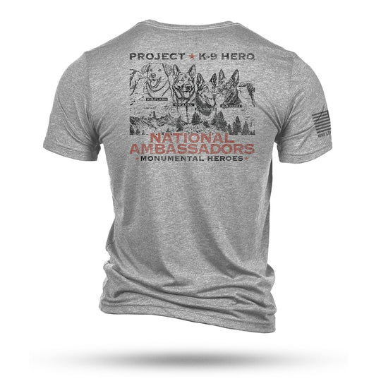 NATIONAL AMBASSADORS Unisex T-Shirt by Nine Line - Heather Gray