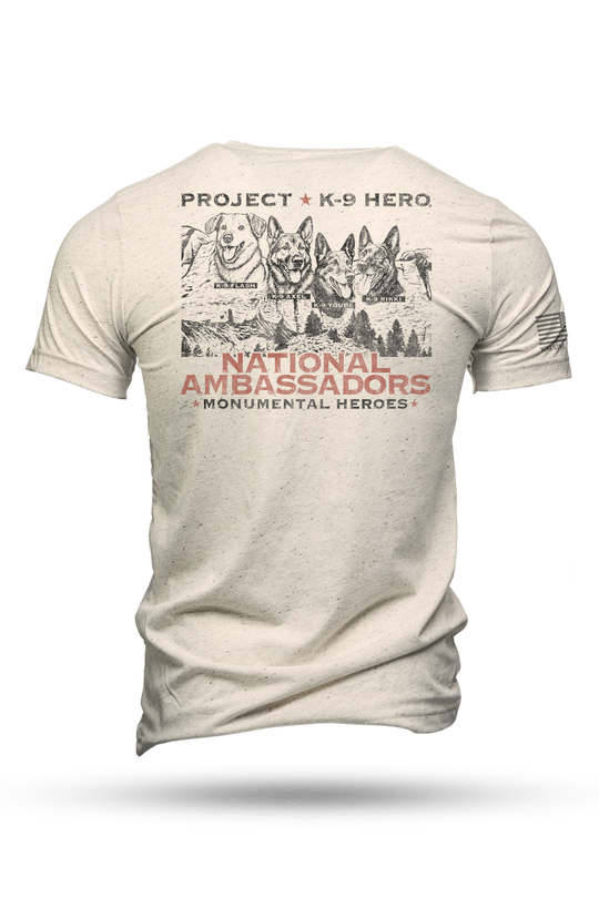 NATIONAL AMBASSADORS Unisex T-Shirt by Nine Line - Oatmeal