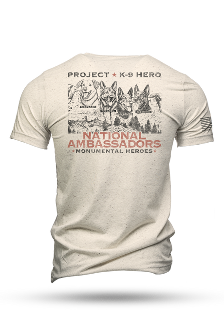 NATIONAL AMBASSADORS Unisex T-Shirt by Nine Line - Oatmeal