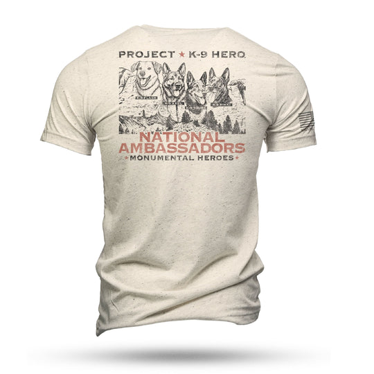NATIONAL AMBASSADORS Unisex T-Shirt by Nine Line - Oatmeal