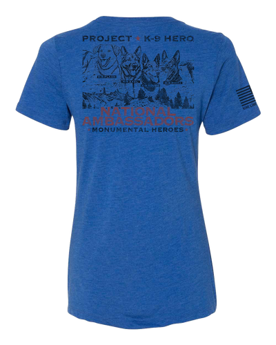 NATIONAL AMBASSADORS Women's T-Shirt by Nine Line - Royal
