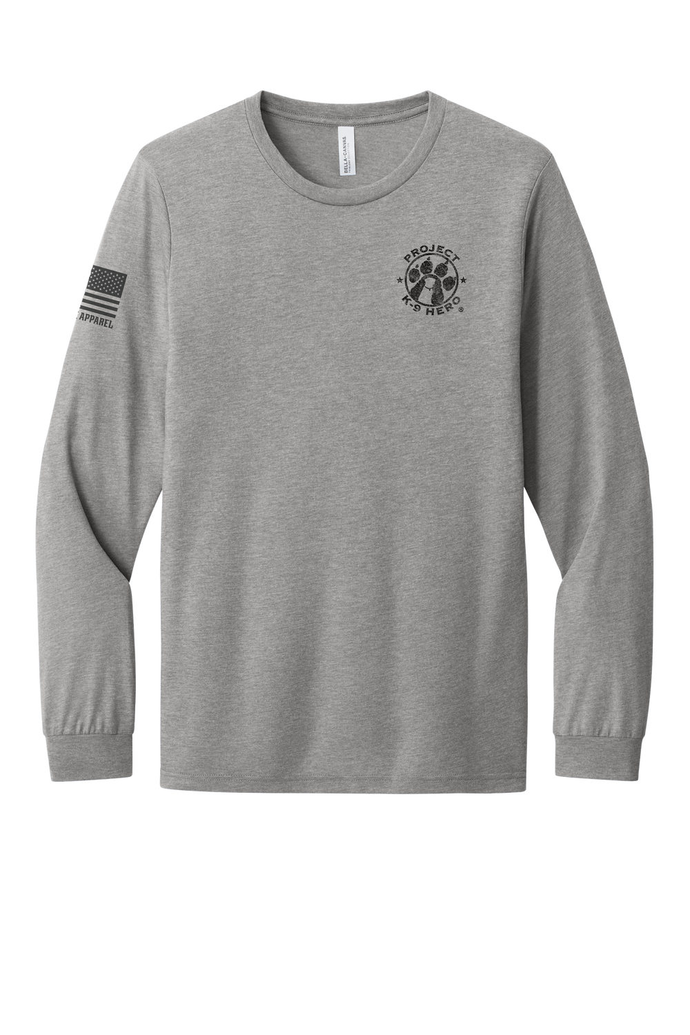 NATIONAL AMBASSADORS Long Sleeve T-Shirt by Nine Line - Heather Gray