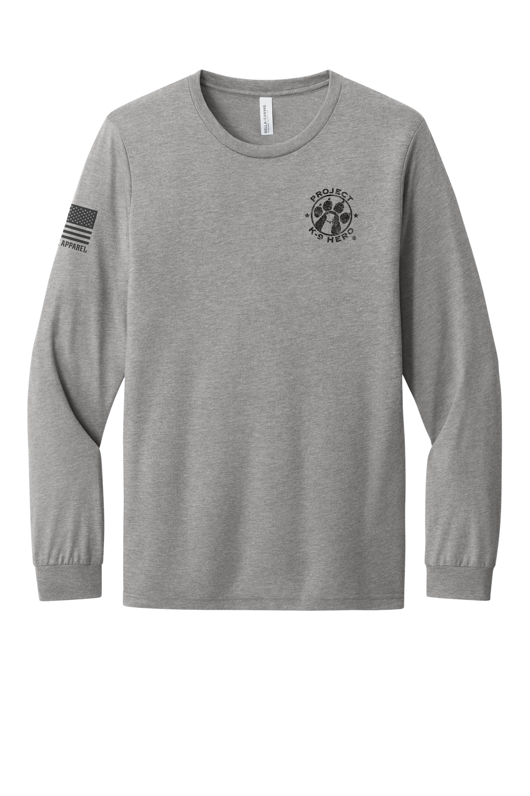 NATIONAL AMBASSADORS Long Sleeve T-Shirt by Nine Line - Heather Gray