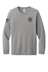 NATIONAL AMBASSADORS Long Sleeve T-Shirt by Nine Line - Heather Gray