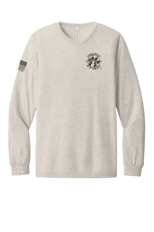 NATIONAL AMBASSADORS Long Sleeve T-Shirt by Nine Line - Oatmeal