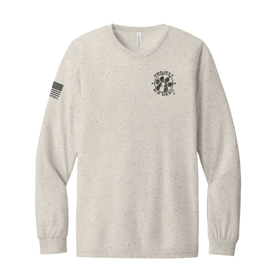 NATIONAL AMBASSADORS Long Sleeve T-Shirt by Nine Line - Oatmeal
