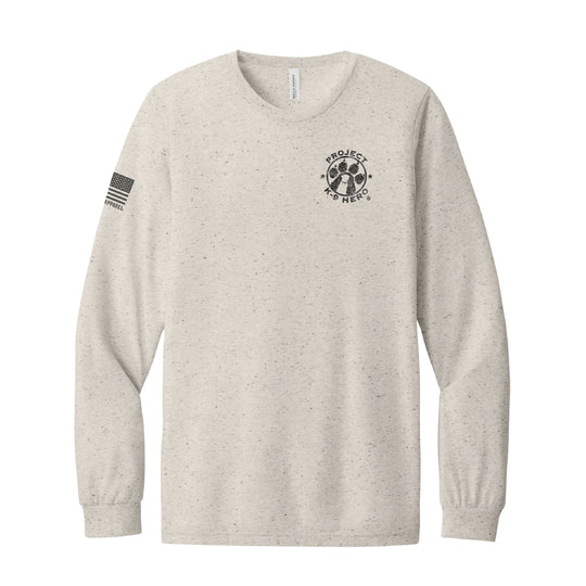 NATIONAL AMBASSADORS Long Sleeve T-Shirt by Nine Line - Oatmeal