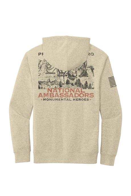 NATIONAL AMBASSADORS Pullover Hoodie by Nine Line - Oatmeal