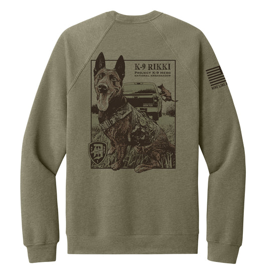 K-9 Rikki Unisex Crewneck Sweatshirt by Nine Line Apparel