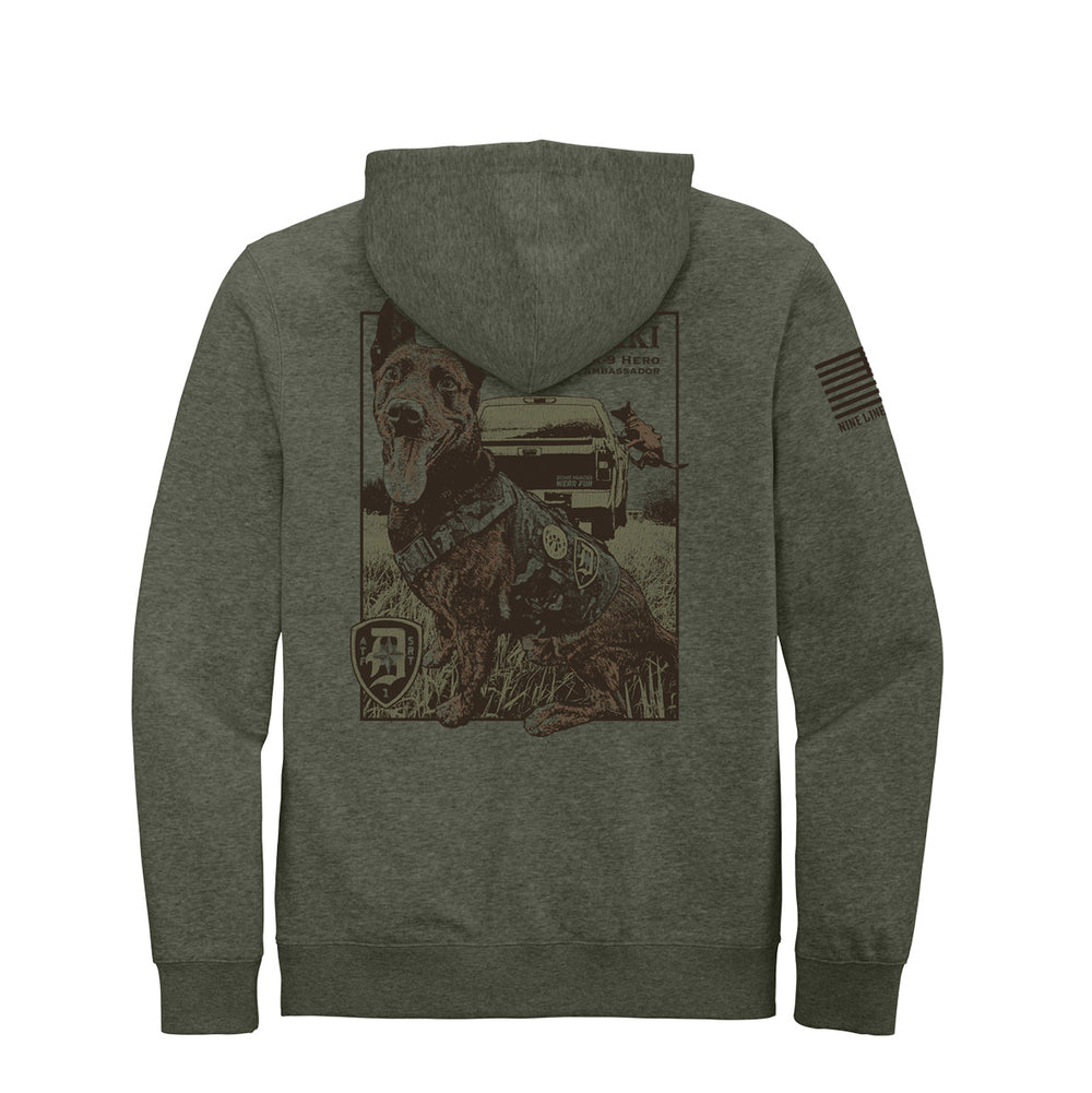 K-9 Rikki Unisex Zip Hoodie by Nine Line Apparel