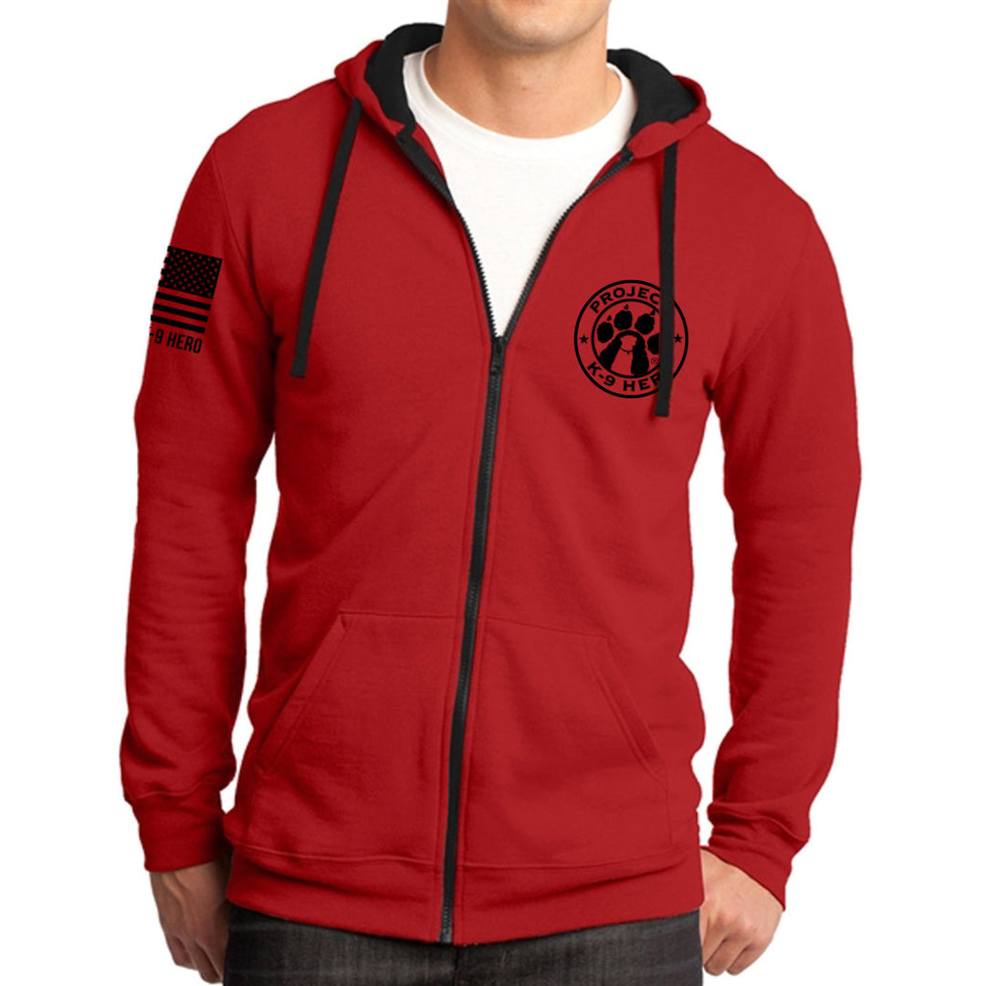 REDD Zip-Up Hoodie - RED