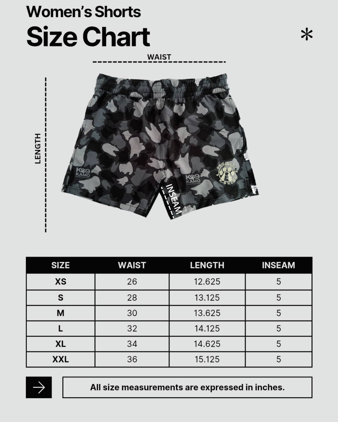 K-9 Kamo Shorts - Womens
